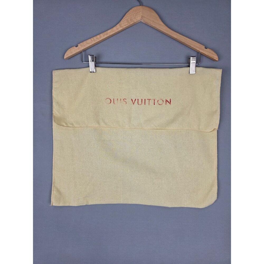 Vintage Louis Vittan Dust Cover for Briefcase Yellow Linen 19 x 16 inches
